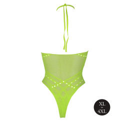 Ouch! Glow Body Filet Dos nu Vert Fluo